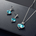 Elegant Pink Gem Necklace Jewelry Set