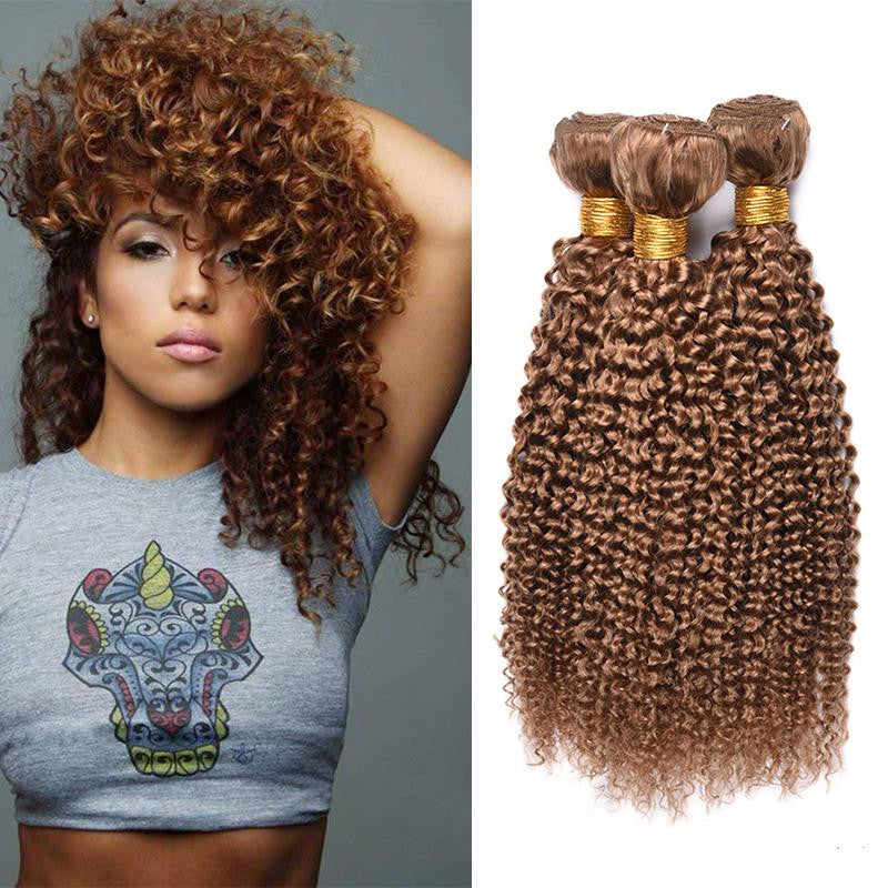 Caramel Confidence Tight-Curly Hair Bundles – Warm Brown