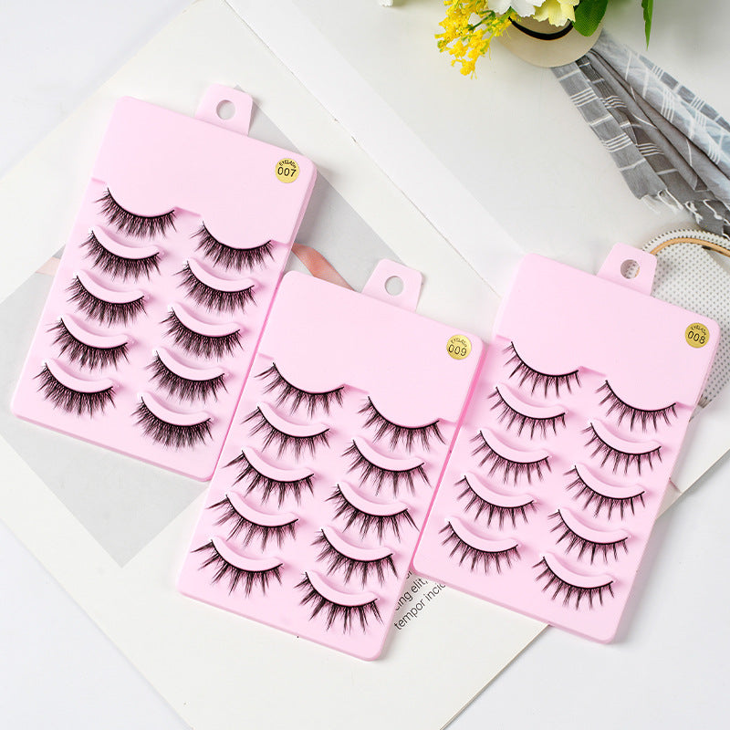 5-Pair Natural Wispy Lash Set