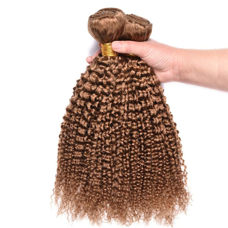 Caramel Confidence Tight-Curly Hair Bundles – Warm Brown