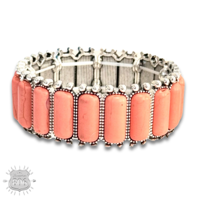 Pink Western Stone Bracelet