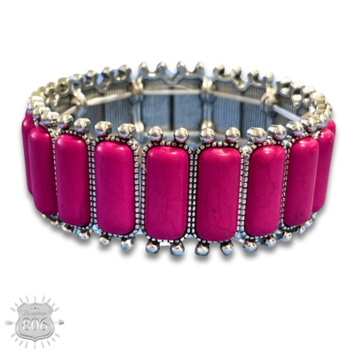 Pink Western Stone Bracelet