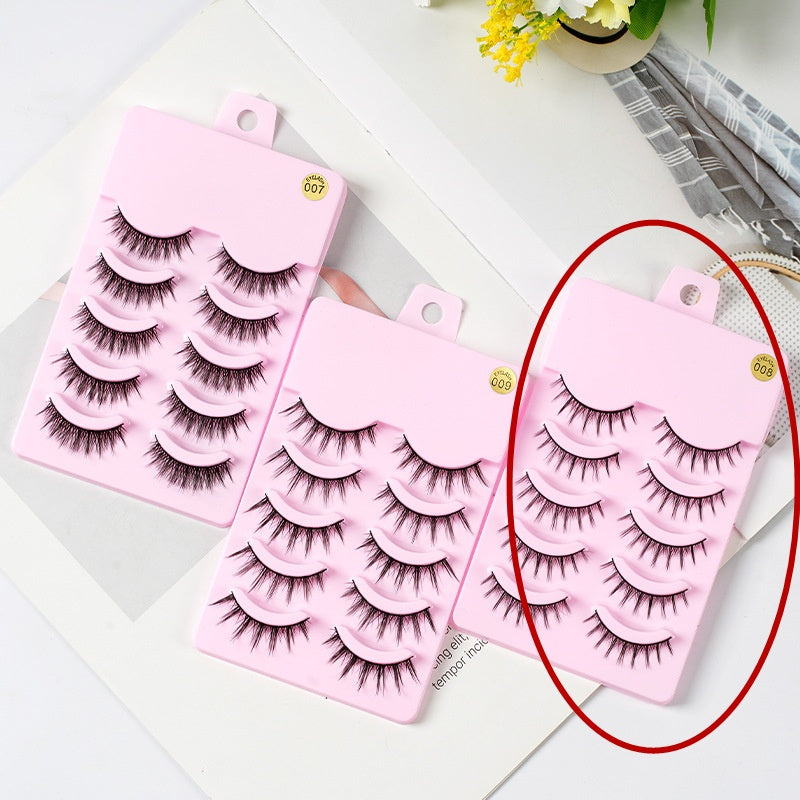 5-Pair Natural Wispy Lash Set