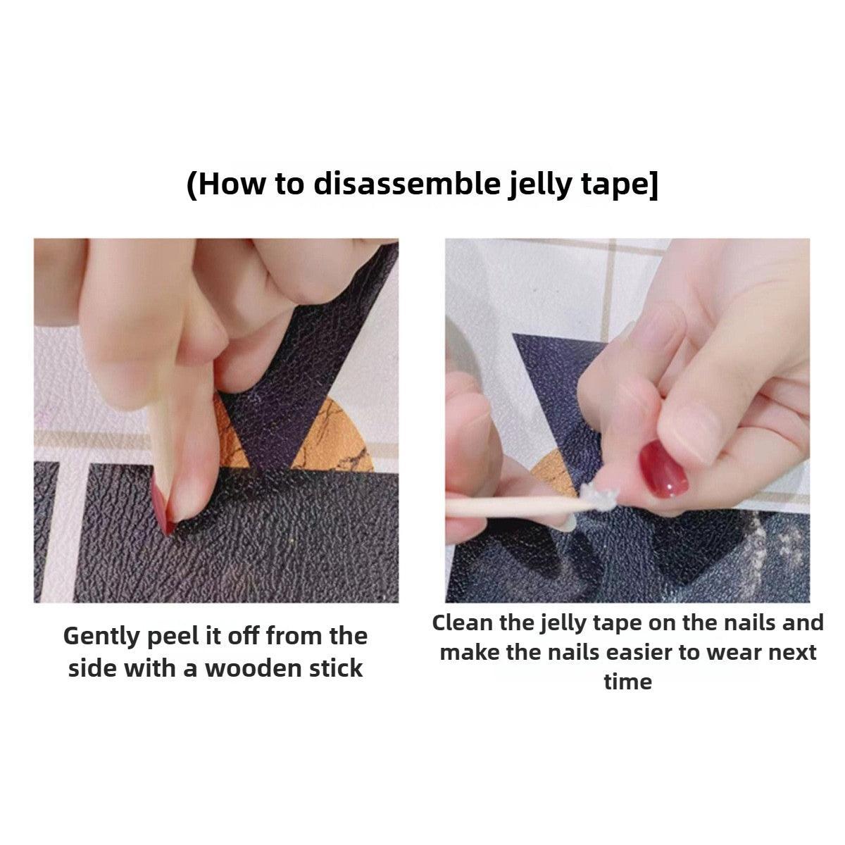 1053- Handmade press on nails fake nails removable Handmade Drawing Nails