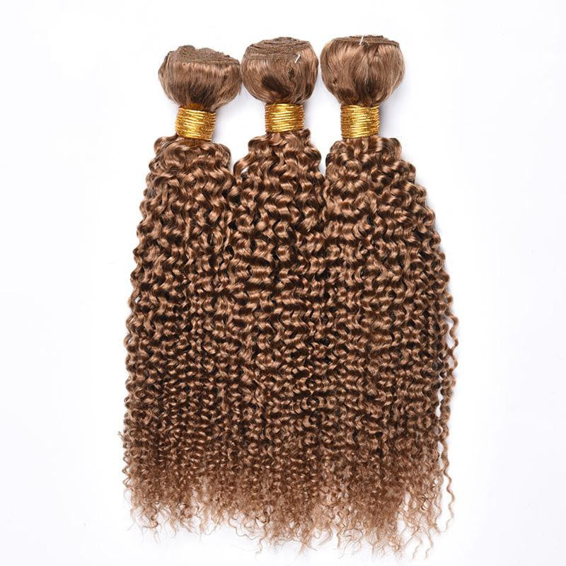 Caramel Confidence Tight-Curly Hair Bundles – Warm Brown