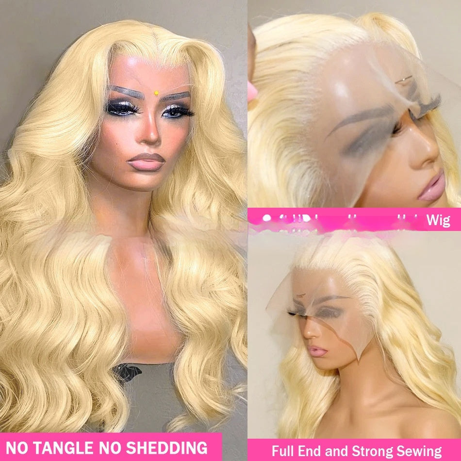 Heavenly Blonde Extra-Long Body-Wave Lace Wig