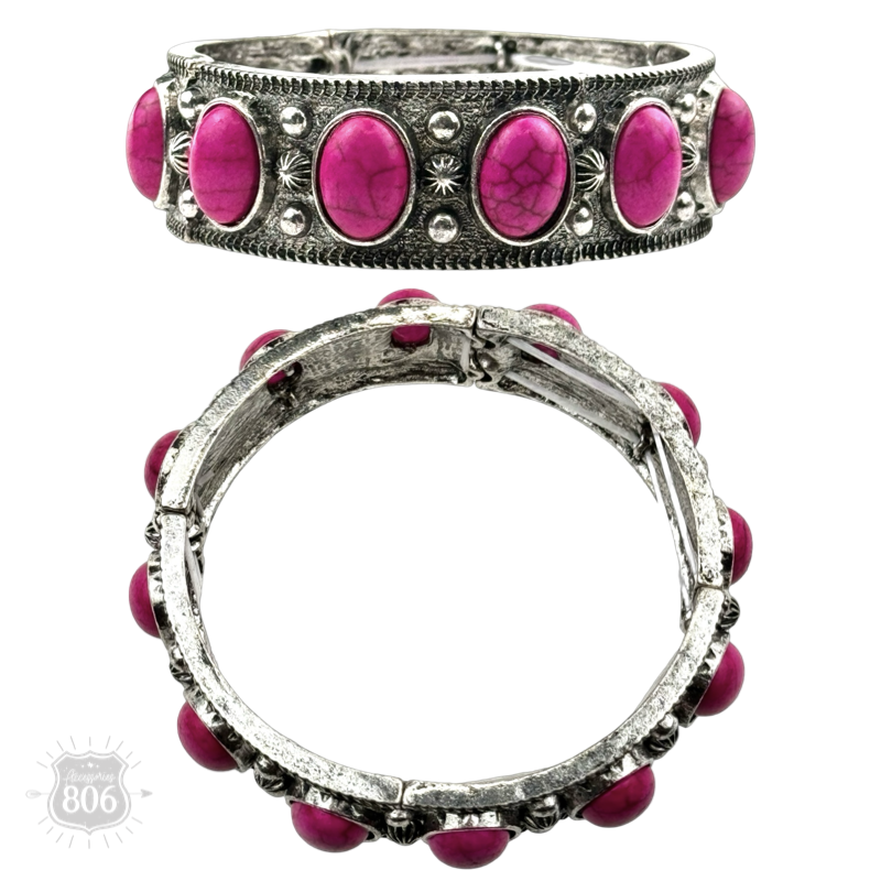 Western Silver Capricorn Bracelet