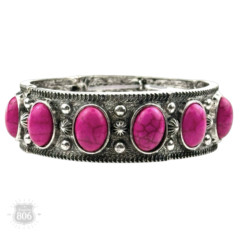 Western Silver Capricorn Bracelet