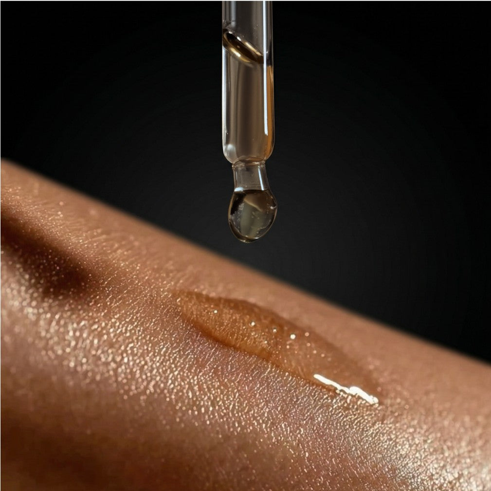 Black  Obsidian Shimmer  Body Oil