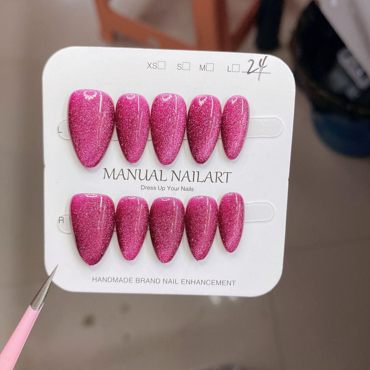 1026-Purple Glam Press-On Nails