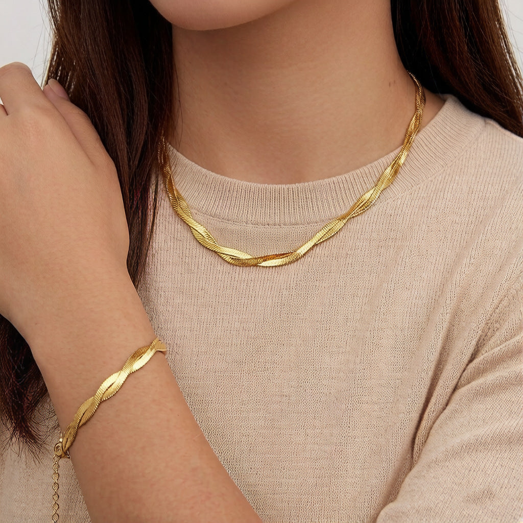 Golden Grace Layered  Jewelry Set