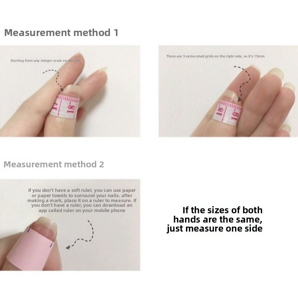 Autumn Winter Red Smudge French Handmade Press on Nails Babes Versatile