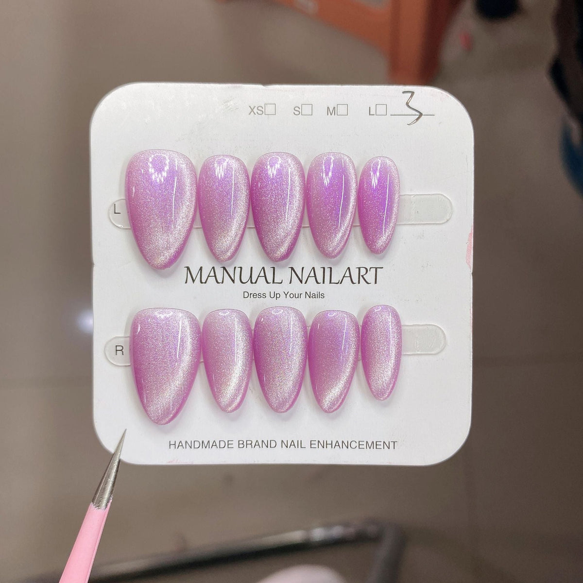 1026-Purple Glam Press-On Nails