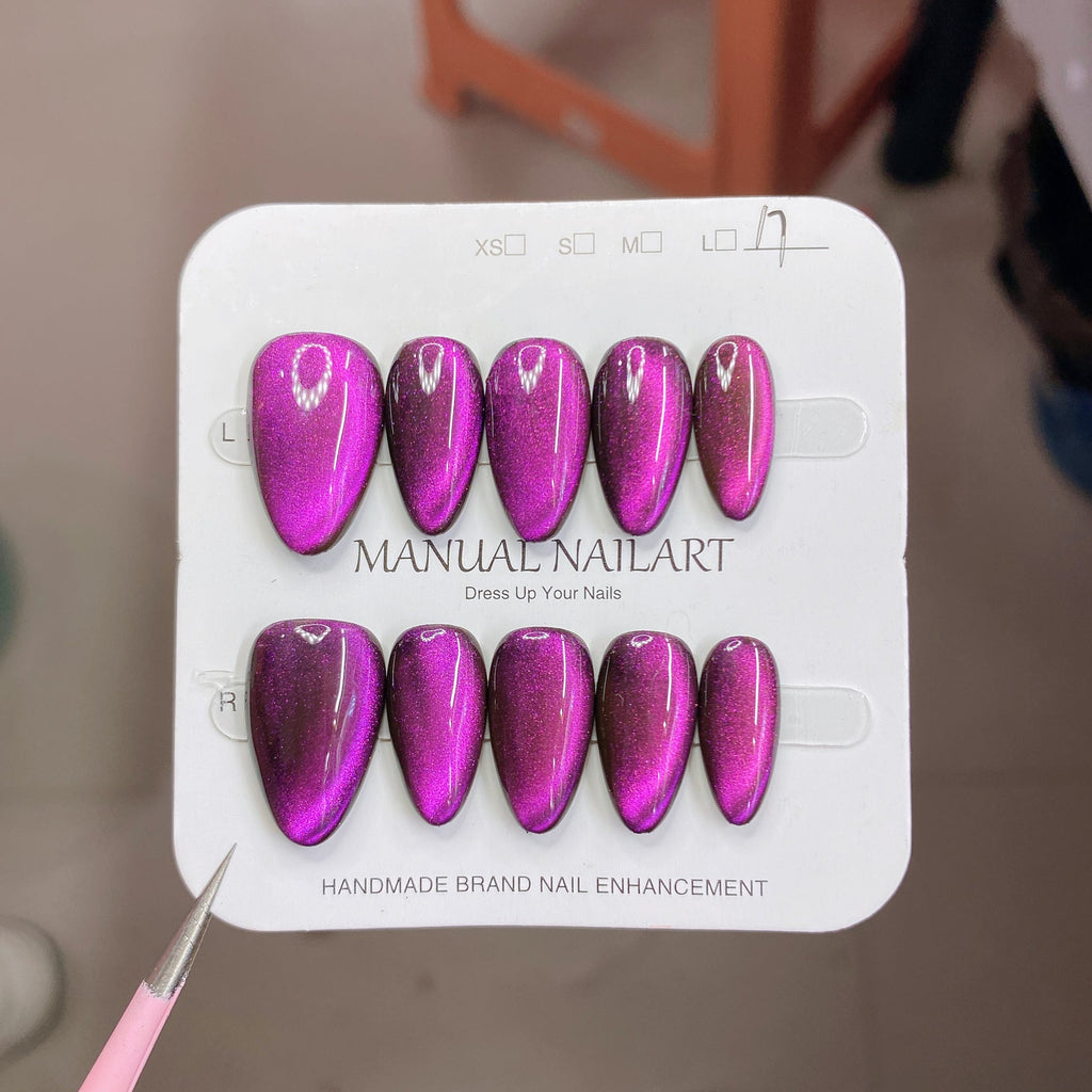 1026-Purple Glam Press-On Nails
