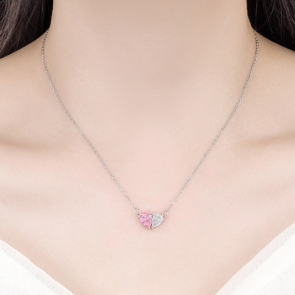 Pink Heart sparkle Jewelry Set