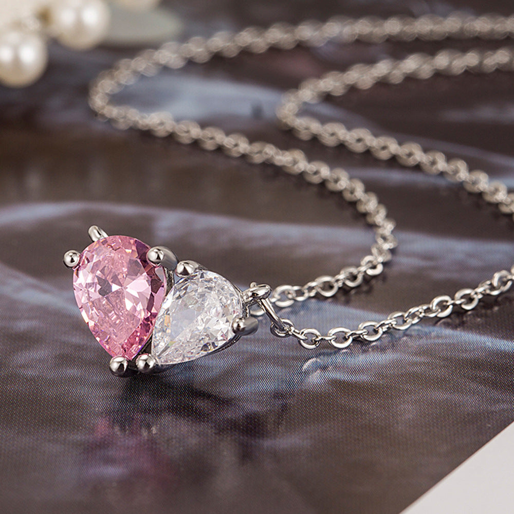Pink Heart sparkle Jewelry Set