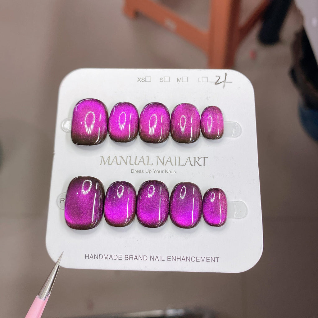 1026-Purple Glam Press-On Nails