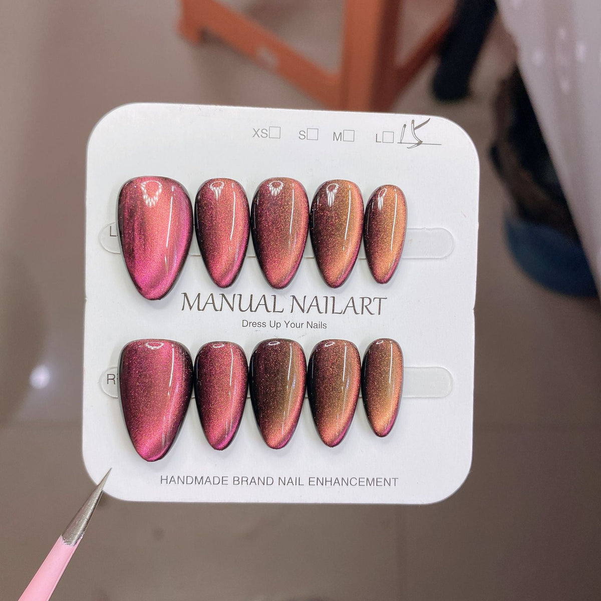 1026-Purple Glam Press-On Nails
