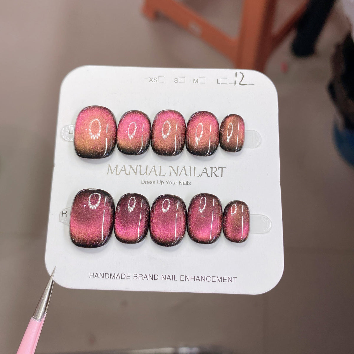 1026-Purple Glam Press-On Nails