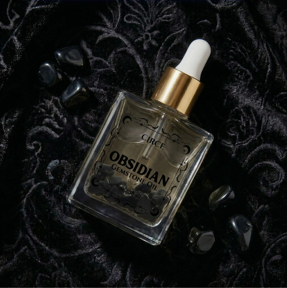 Black  Obsidian Shimmer  Body Oil