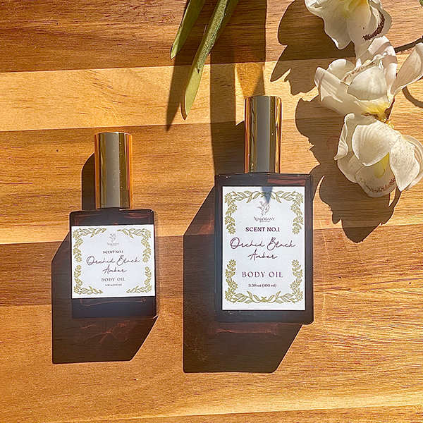 Orchid Black Amber Body Oil – Citrus, Floral & Warm Amber