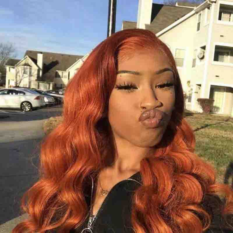 Radiant Copper Wave Wig