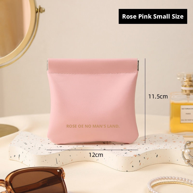 Pink Self-Closing Storage Bag