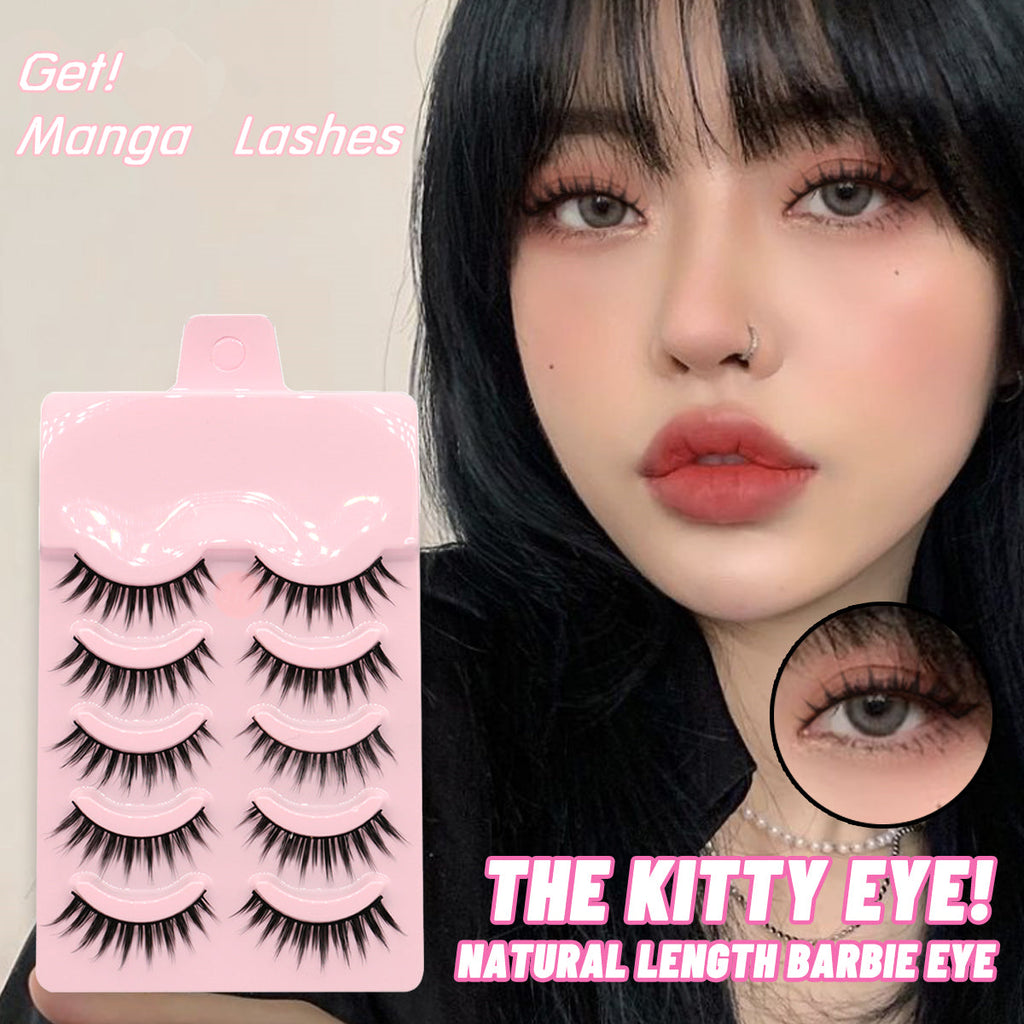 5-Pair Natural Wispy Lash Set
