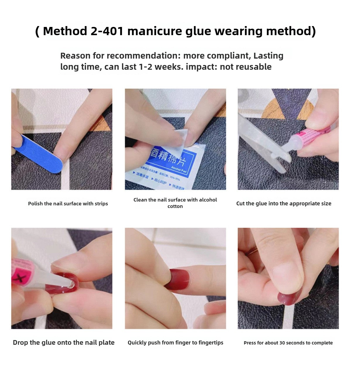 Handmade Removable Press-On Nails