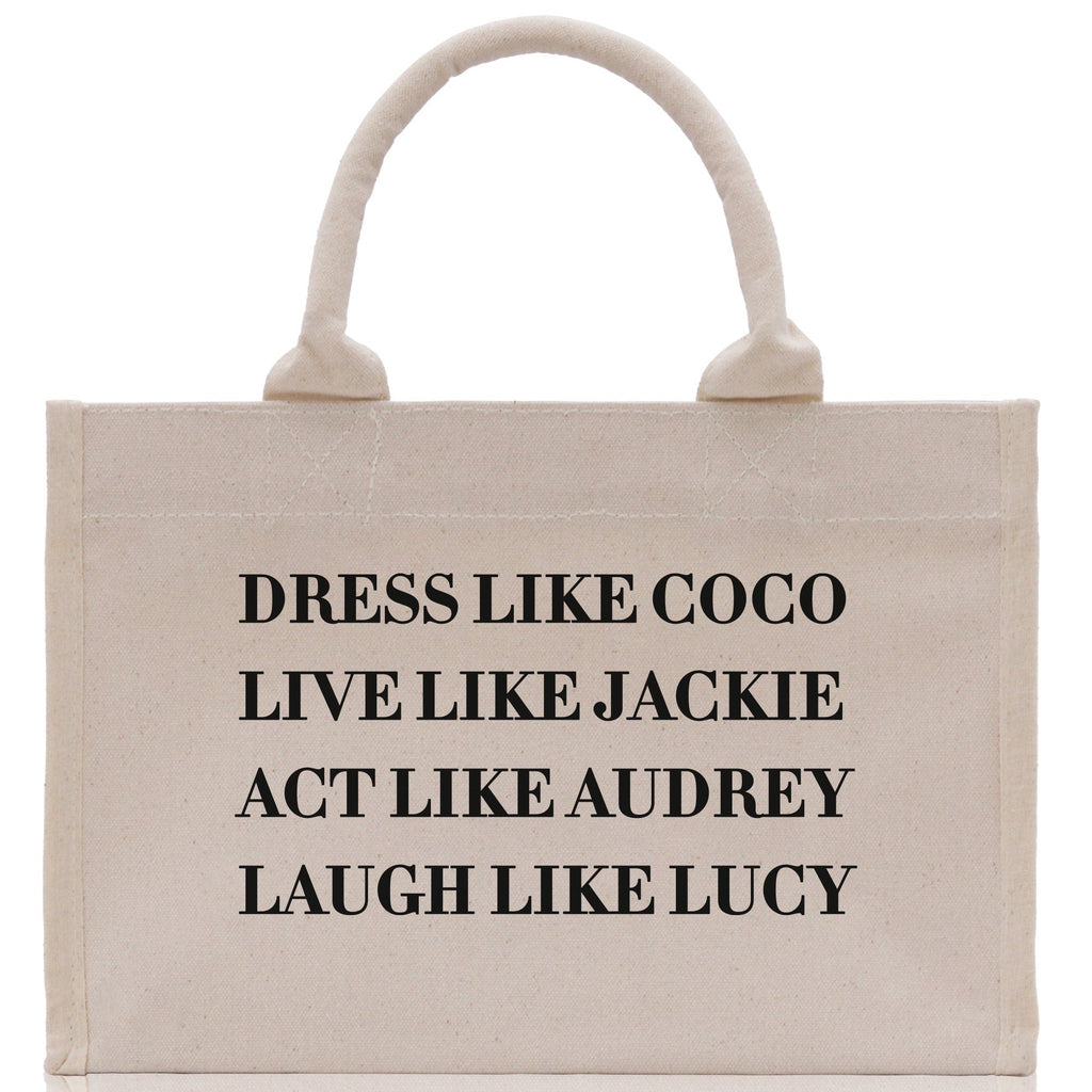 Inspirational Quote Cotton Canvas Tote Bag