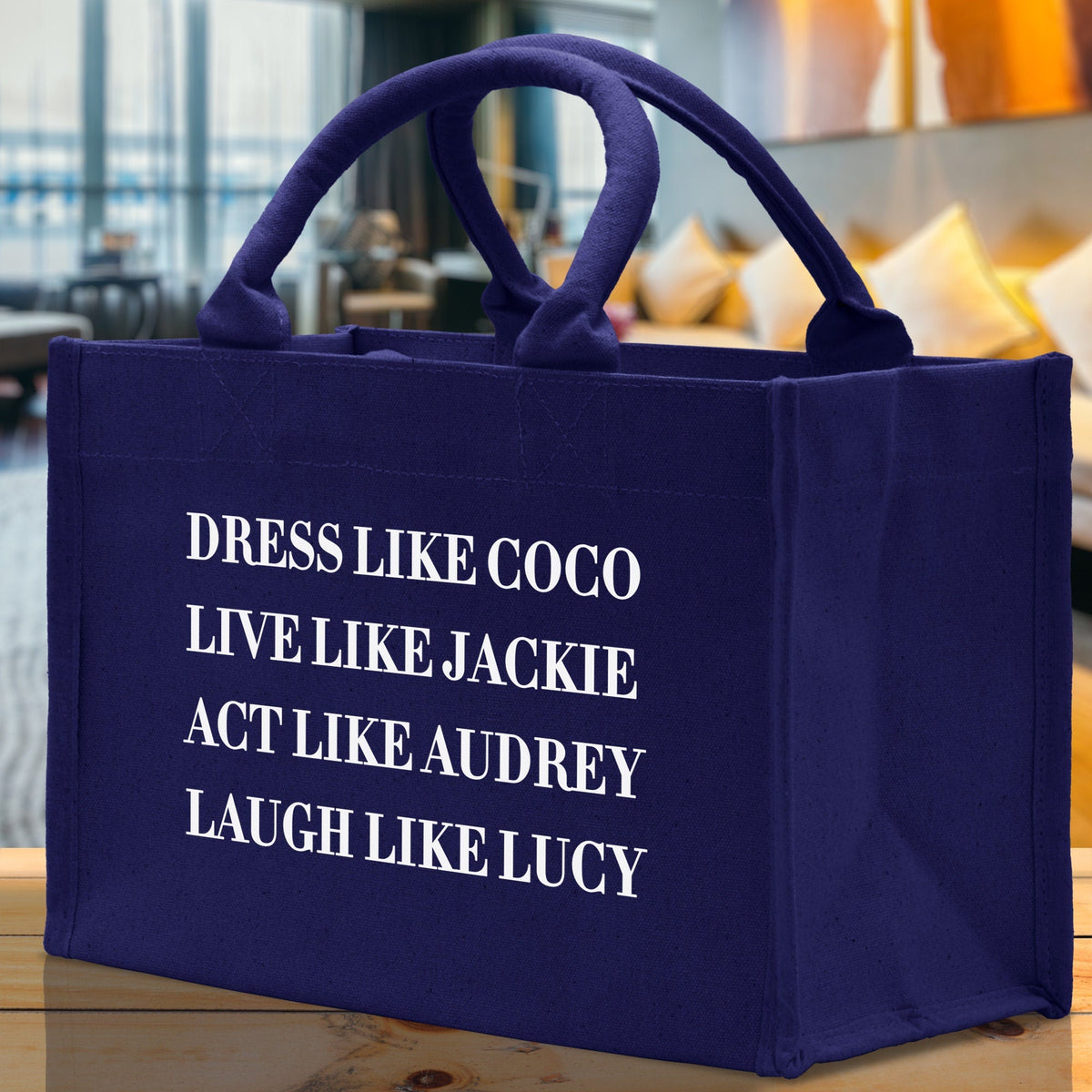 Inspirational Quote Cotton Canvas Tote Bag
