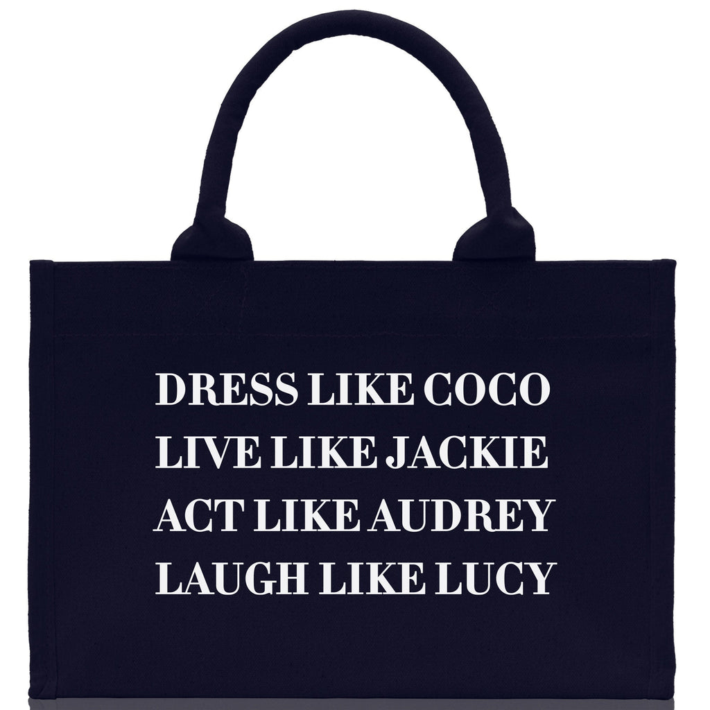 Inspirational Quote Cotton Canvas Tote Bag