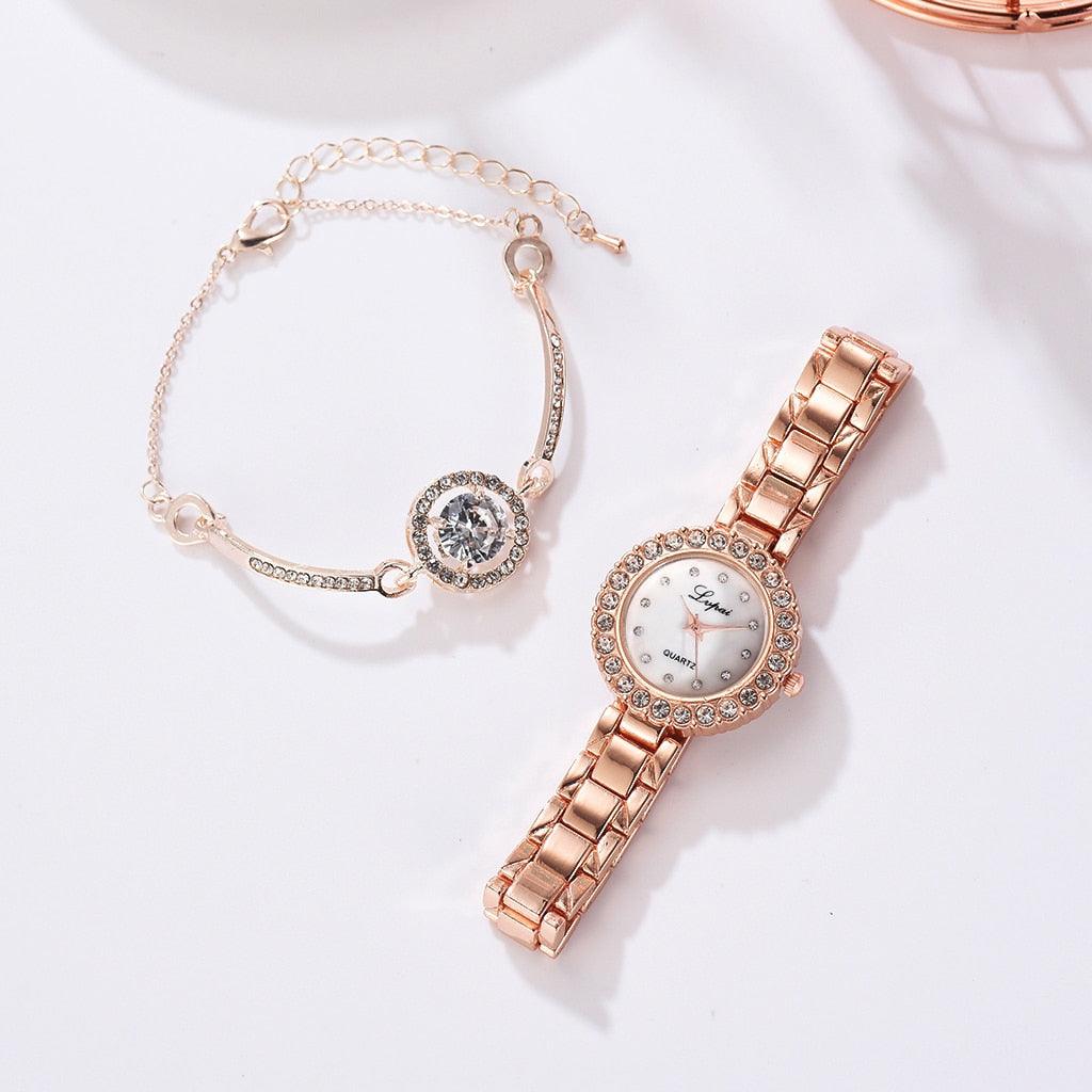 Luxury Bracelet Watch Set