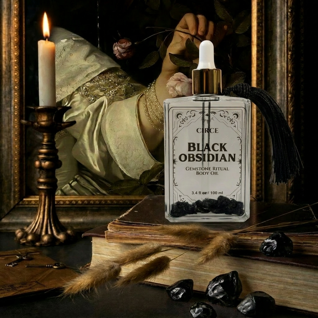 Black  Obsidian Shimmer  Body Oil
