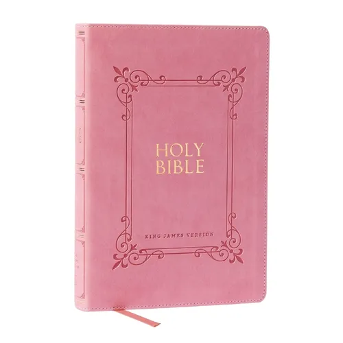 KJV Holy Bible: Large Print with 53,000 Center-Column Cross References, Pink Leathersoft, Red Letter, Comfort Print (Thumb Indexed): King James Versio - Imitation Leather